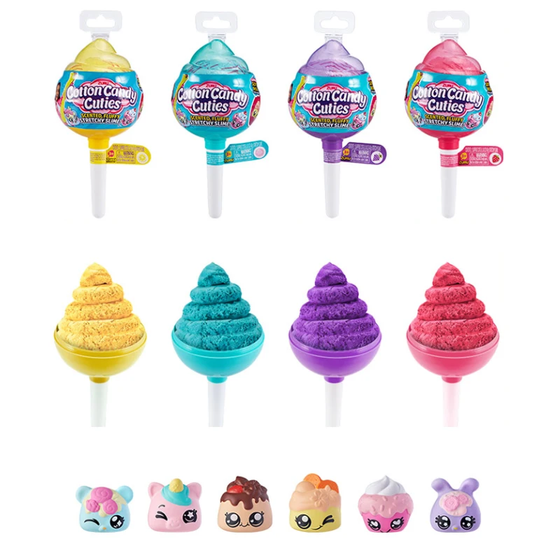 Kawaii Oosh Cotton Candy Cuties By Zur Collectiblenew Oosh Smart Sand Pink Pack Sculpt & Shape Collectibles Fidget Toys