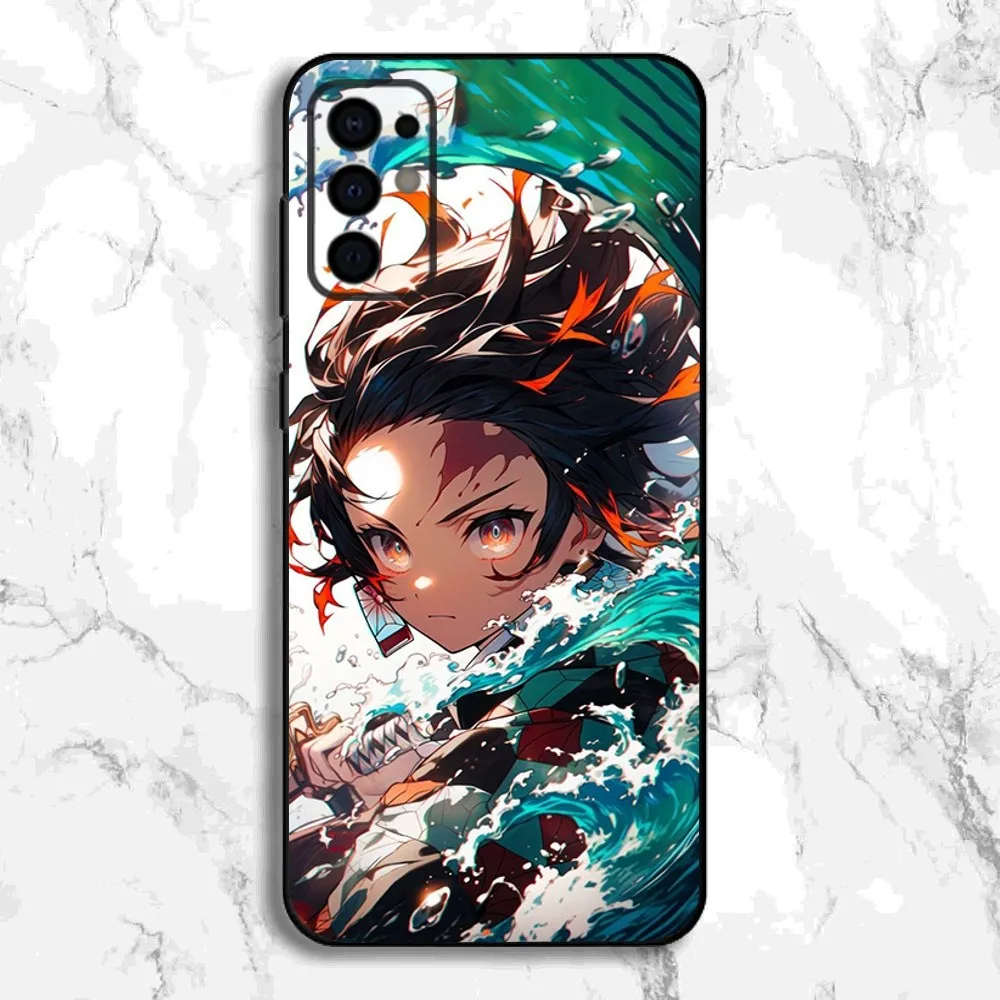 D-Demon Slayer Anime Phone Case For Samsung S24,S21,S22,S23,S30,Ultra,S20,Plus,Fe,Lite,Note,10,9,5G Black Soft Cover