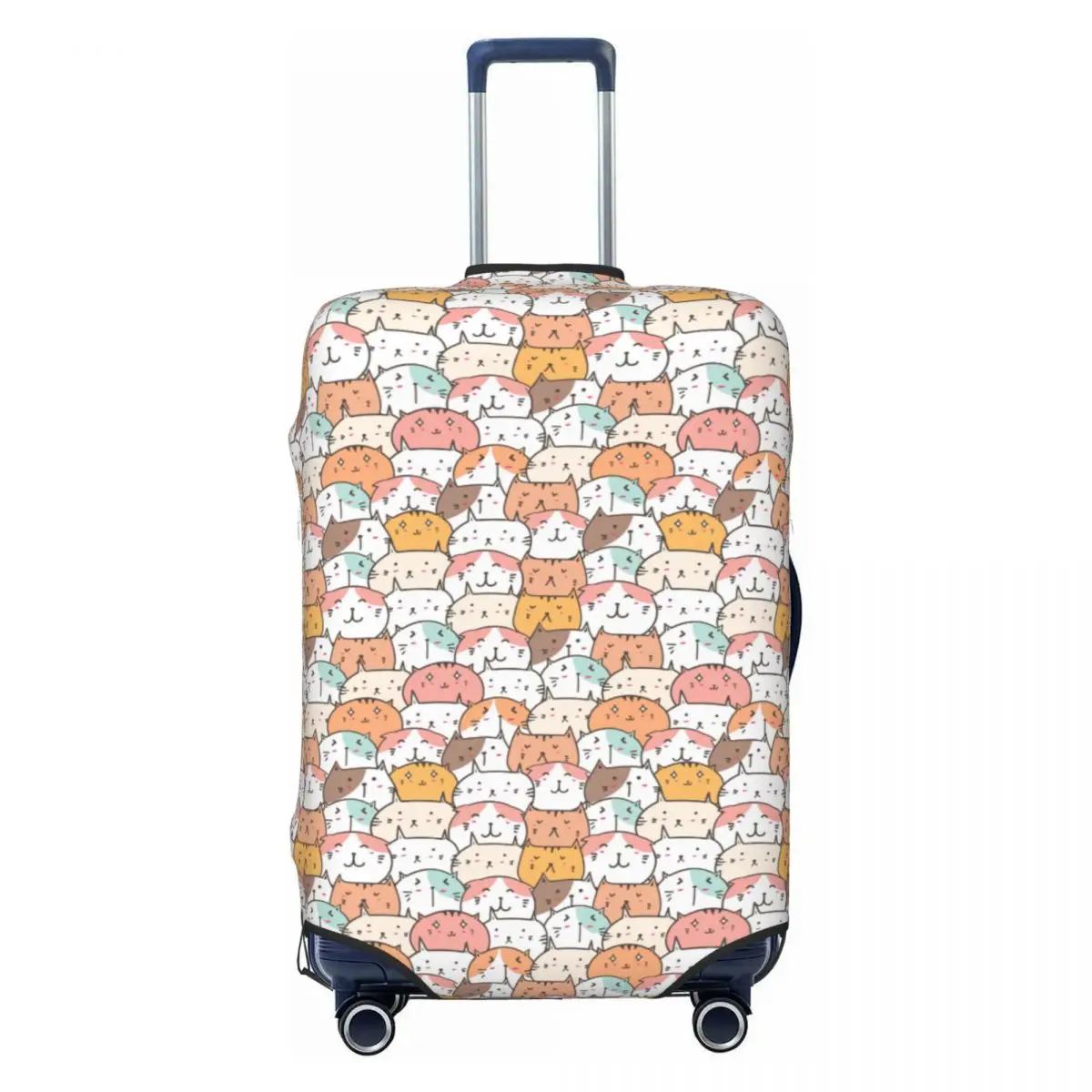 

Custom Custom Colorful Cartoon Kitten Cat Luggage Cover Protector Dust Proof Travel Suitcase Covers