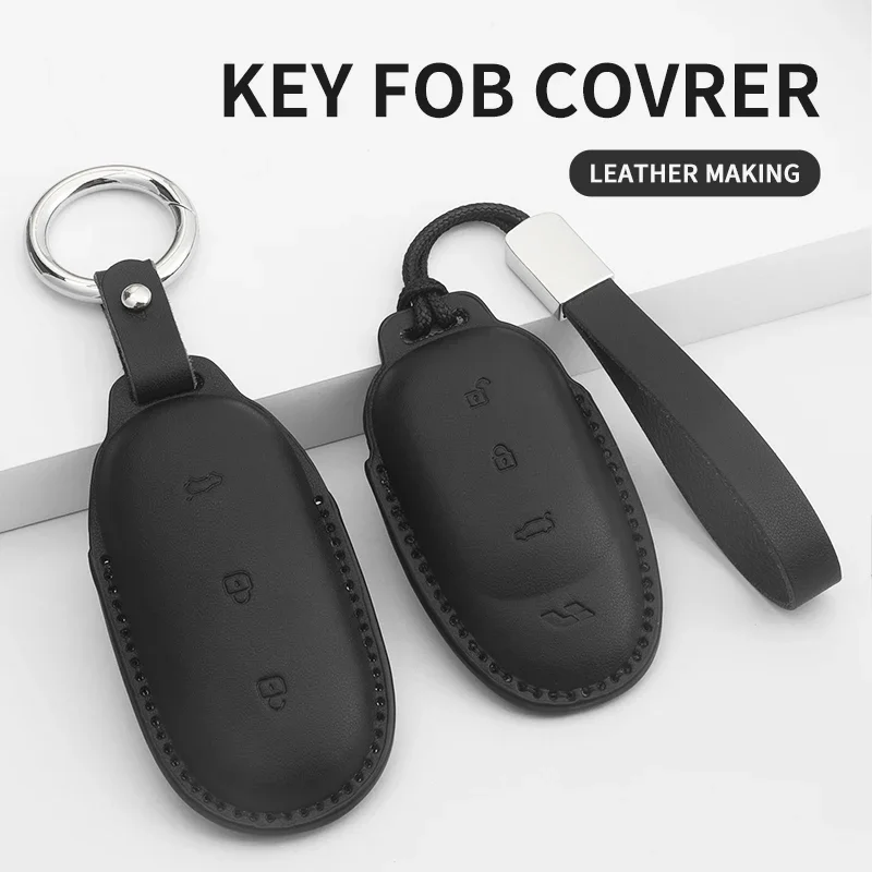 

Car Key Cover For Leading Ideal One Li Auto Lixiang L7 L8 L9 MAX 2023 2024 PU Car Key Protector Cover Accessories