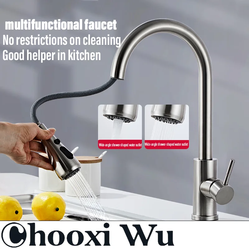 

CHOOXIWU-pull faucet 360° rotating faucet kitchen faucet