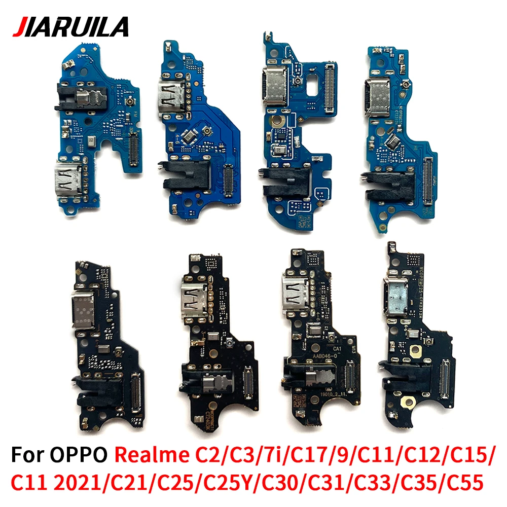 USB Power Charging Connector Plug Port Dock Flex For Oppo Realme 7i C17 9 C2C3 C11 2021 C12 C15 C21YC25 C25Y C30 C31 C33 C35 C55