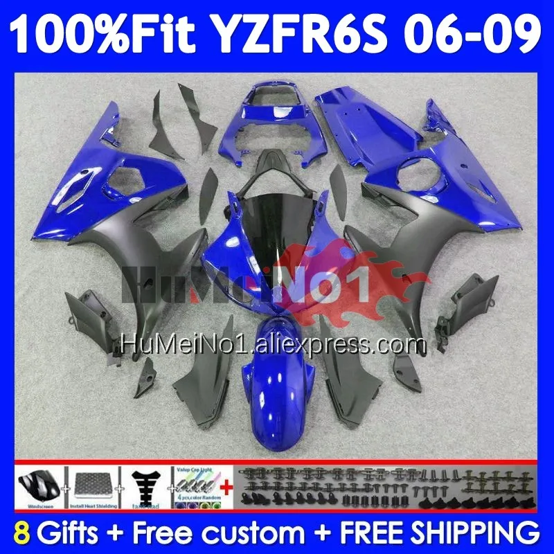 OEM Kit For YAMAHA YZF R6 S YZF R6S 06-09 362No.39 YZF-R6S YZFR6S 2006 Blue grey 2007 2008 2009 06 07 08 09 Injection Fairing