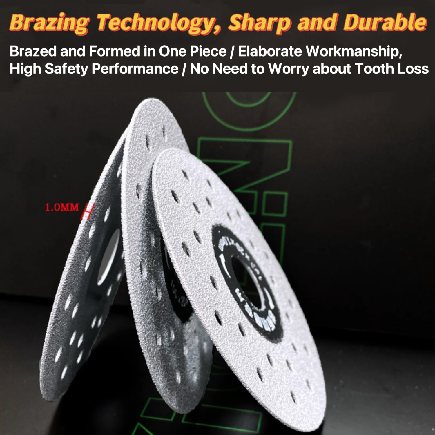 100mm Brazed Technology Slab Saw Blade, Cutting & Grinding 2 in 1, Long - lasting