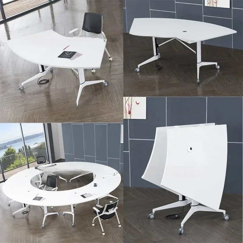 Office furniture, special-shaped combination folding training table, simple meeting room negotiation table