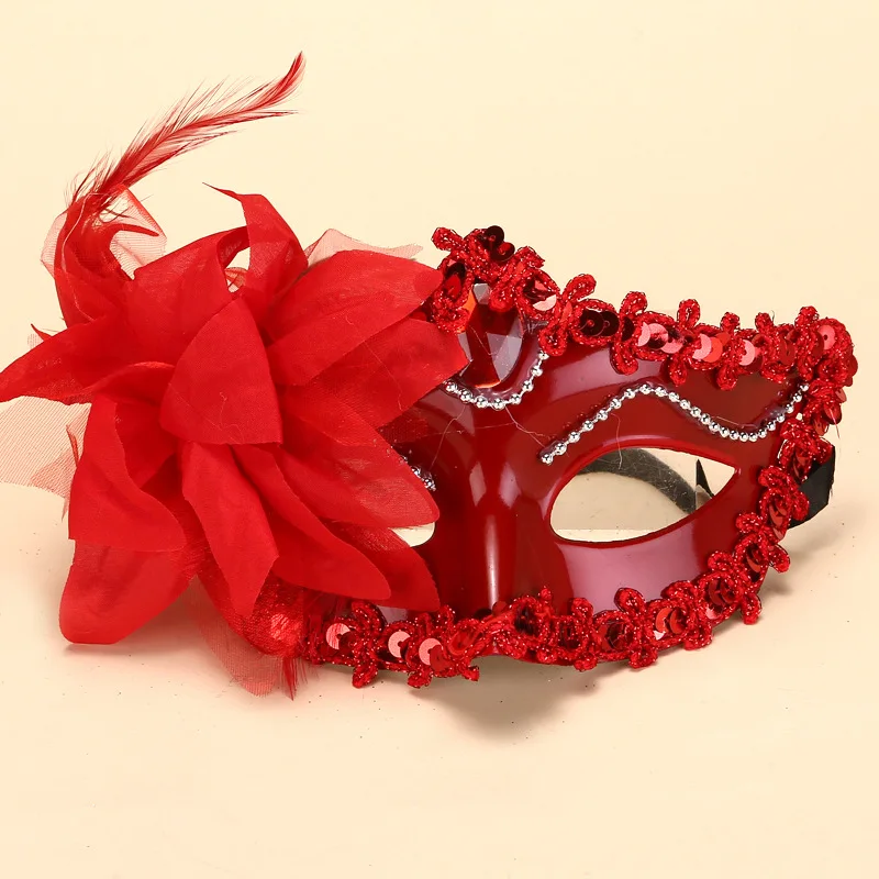 Princess Mask Masquerade Large Lily Mask Prom Princess Sexy Dress Up Plastic Evening Intricate Glamorous Graceful Sexy Mask