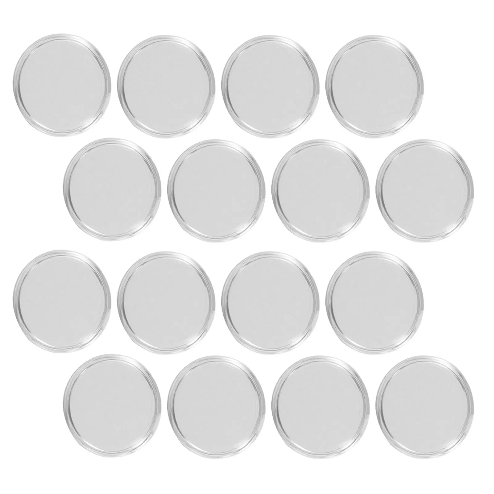 

80Pcs Professional Coin Box Clear Small Containers Plastic Collectors Display Storage Clear Plastic Storage Box