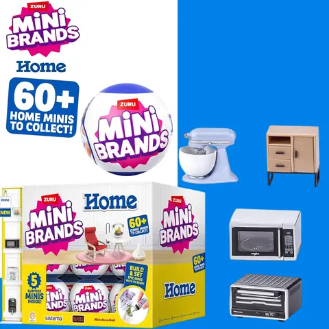 Zuru mini marcas brinquedos 5 surpresa mini marcas brinquedo brinquedos em miniatura caixa cega mistério original casa temático colecionáveis mini casa