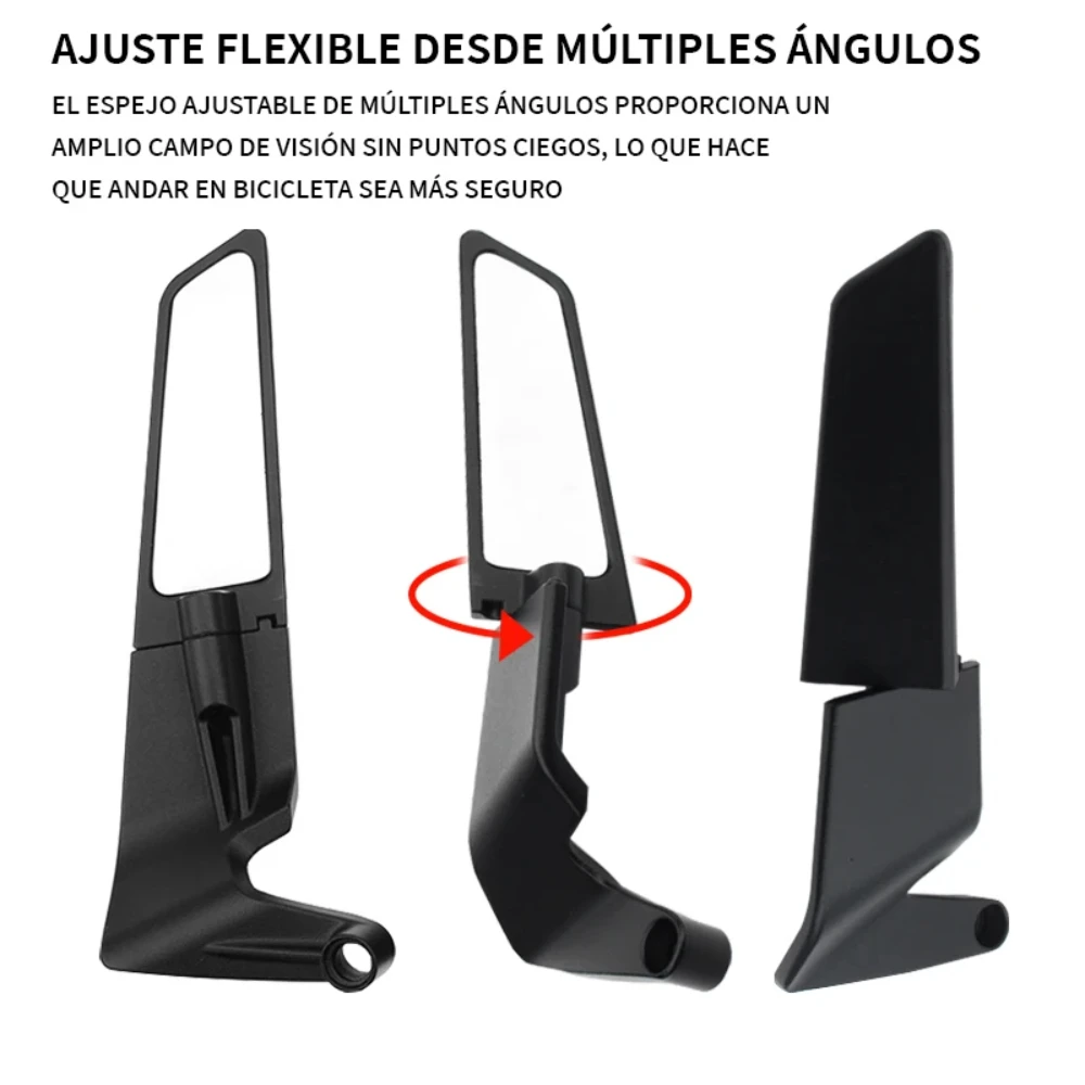 Handlebar Motorcycle Mirrors Adjustable Foldable Hd View Mirror Compatible For Hypermotard 950939821 Monster 796 950 939 821