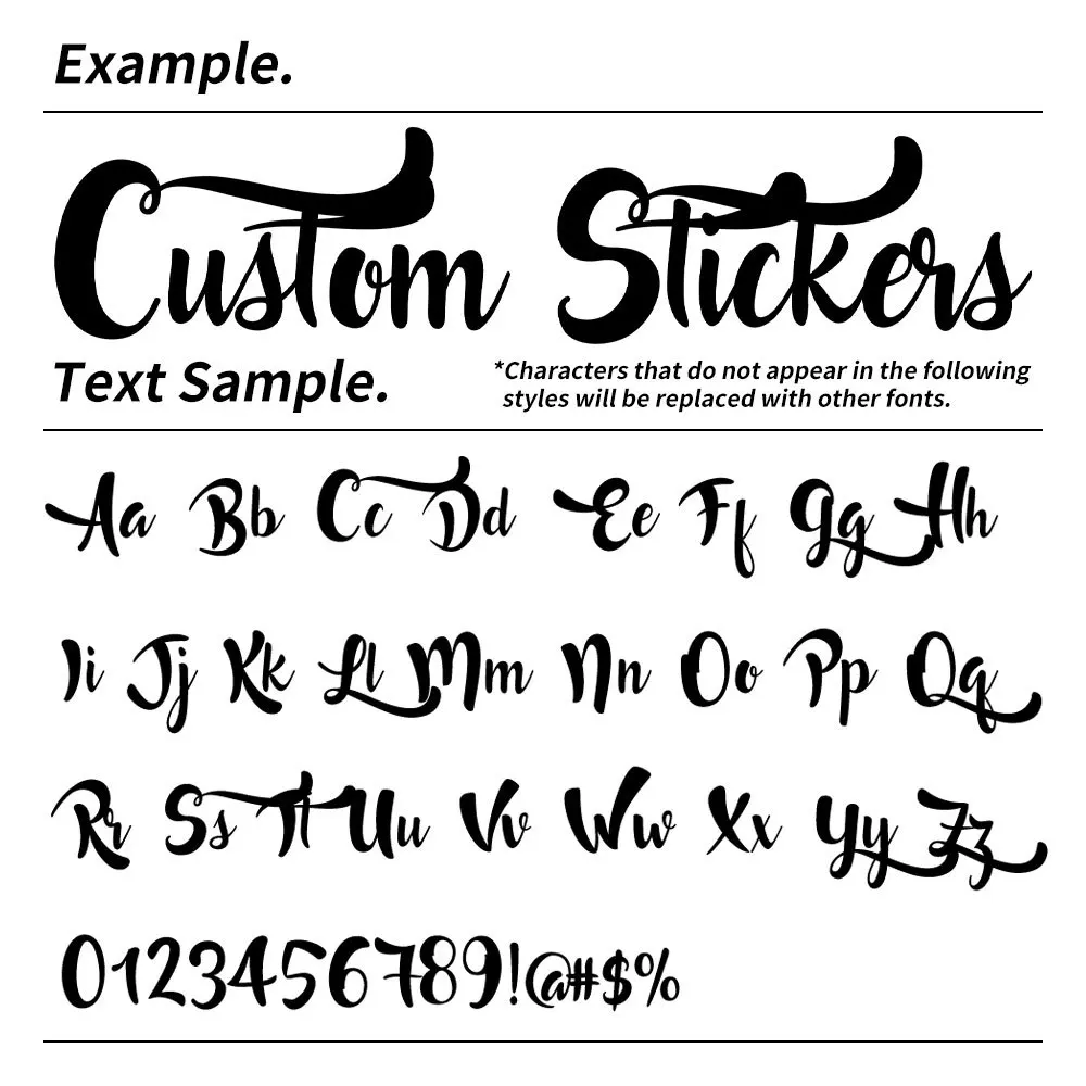 1PC Custom Car Sticker Personalized Waterproof DIY Vehicle Windshield Window Side Body Boat Sunscreen Modified Vinyl Decal