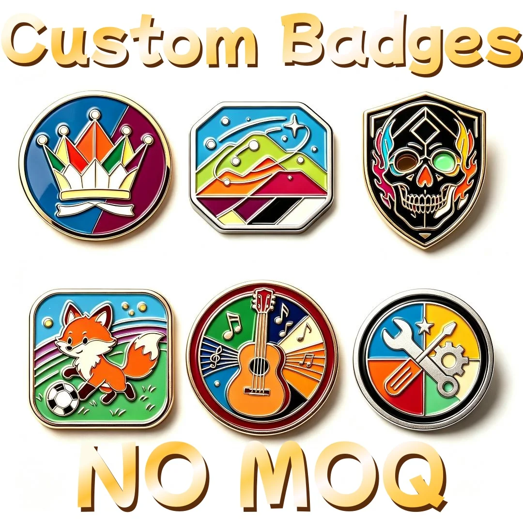 Custom Logo Enamel Pin Custom Lapel Pin Enamel Metal Badge Wholesale cartoon and Fashion Pattern Unisex Decorative Brooch