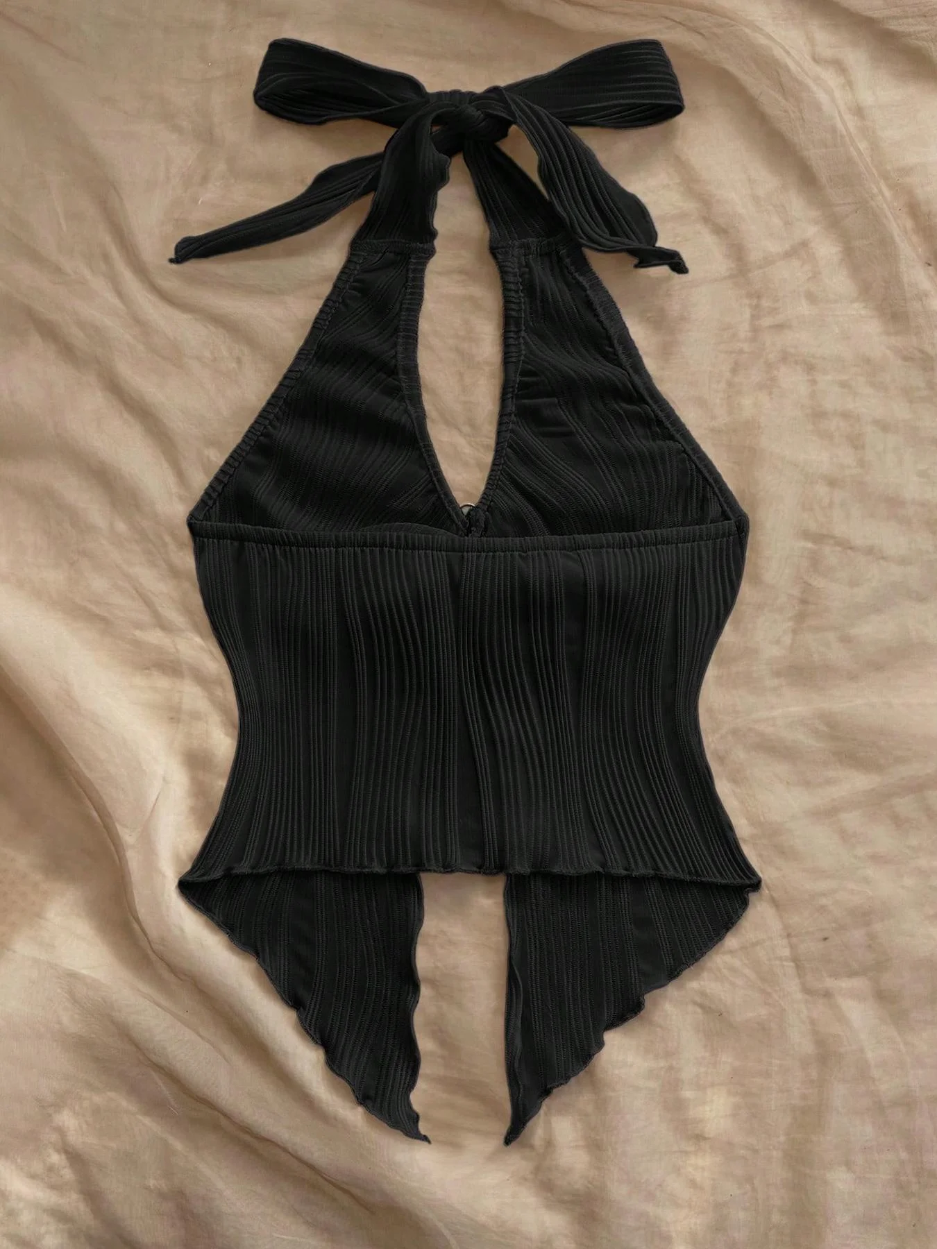 سترة علوية نسائية عادية بدون ظهر، ملابس صيفية كاجوال بدون أكمام، قماش خفيف الوزن وجيد التهوية، مثالي للاستخدام اليومي #3