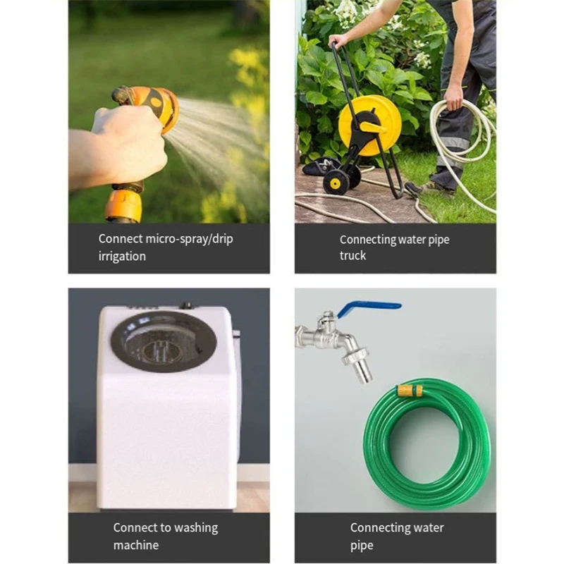 Copper Quick Opening Washing Machine Faucet Outdoor Garden Garden Mop Pool 4 Diverging Nozzle Quick Connection Balcony Faucet