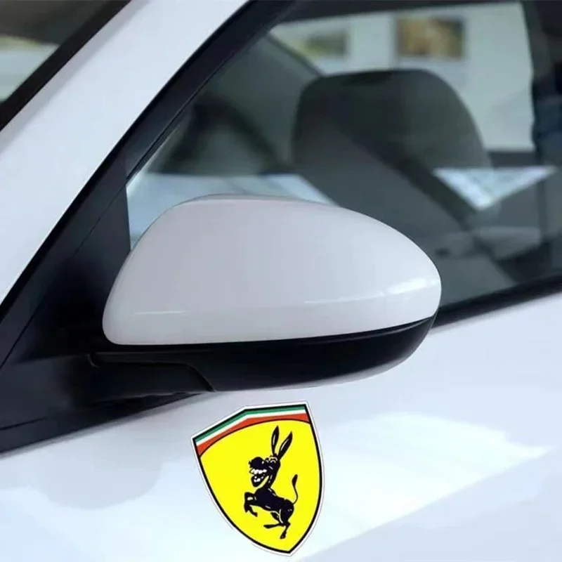 Autocollant de voiture auto-adhésif 3D, motif Matkey, décoration de véhicule, accessoires de remplacement pour Ferrari Type 1