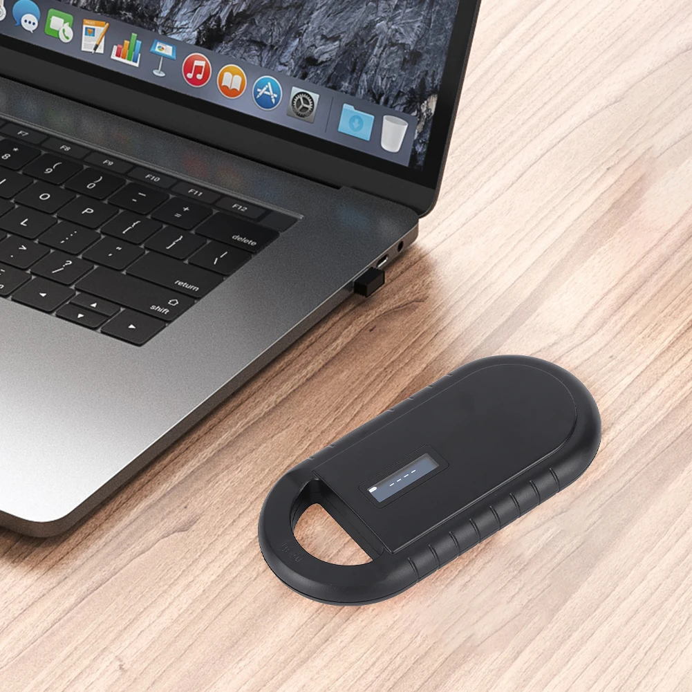 ماسح ضوئي للحيوانات الأليفة قابل لإعادة الشحن ماسح ضوئي لعلامات الحيوانات الأليفة 134.2 كيلو هرتز 125 كيلو هرتز قارئ معرف الحيوانات الأليفة لـ ISO 11784/11785 FDX-B وID64 RFID EMID