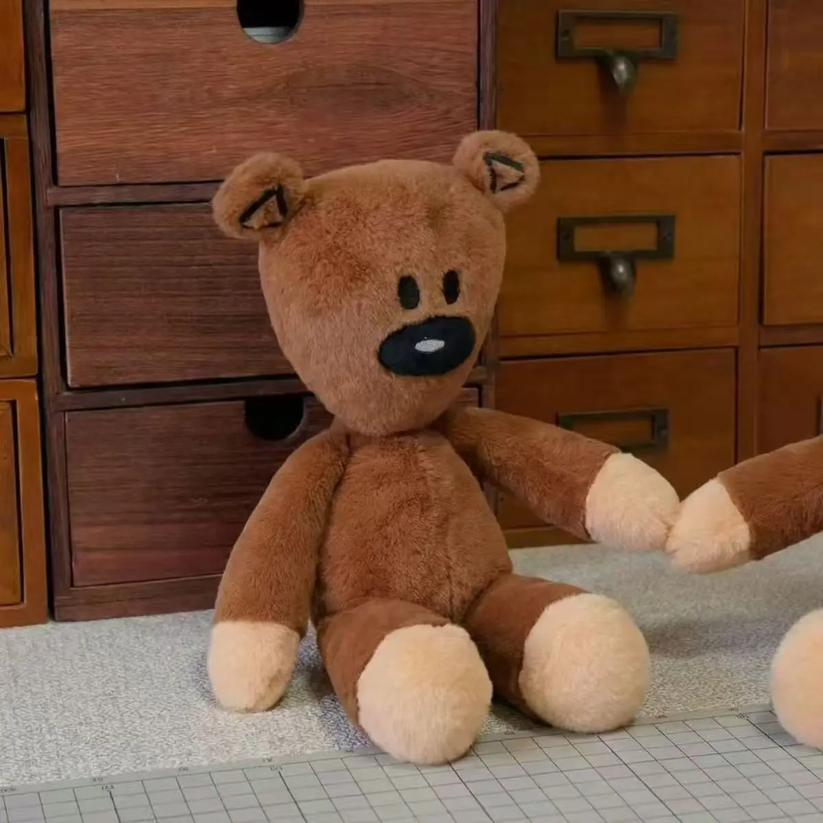 Mr. Bean Teddybär Plüschtier - Niedliches Weiches Kuscheltier 30-110cm Heim-Sofa-Deko Schlafbegleiter Ideales Erwachsenen-Geburtstagsgeschenk – Detail 12