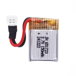 3.7V 150mAh 651723 Li-po Batteries Rechargeable battery for H8 Mini RC Quadcopter Accessory drone toy parts