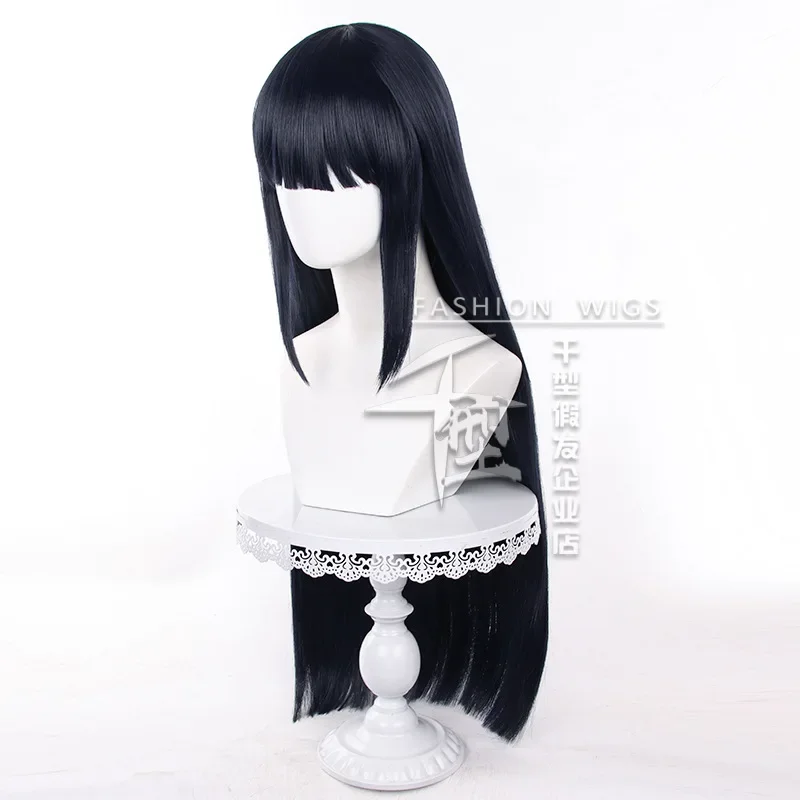 Hyuga Hinata Cosplay Wig Anime Long Straight Blue Black Wigs Heat Resistant Synthetic Hair Halloween Party