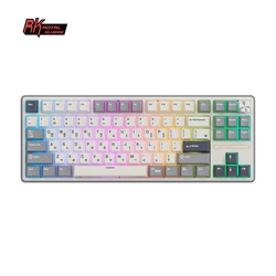 Teclado Gamer RK Royal Kludge RK R87Pro con Cable, Intercambiable en Caliente, 88 Teclas Mecánicas, Retroiluminación RGB al 88%, con Teclas PBT