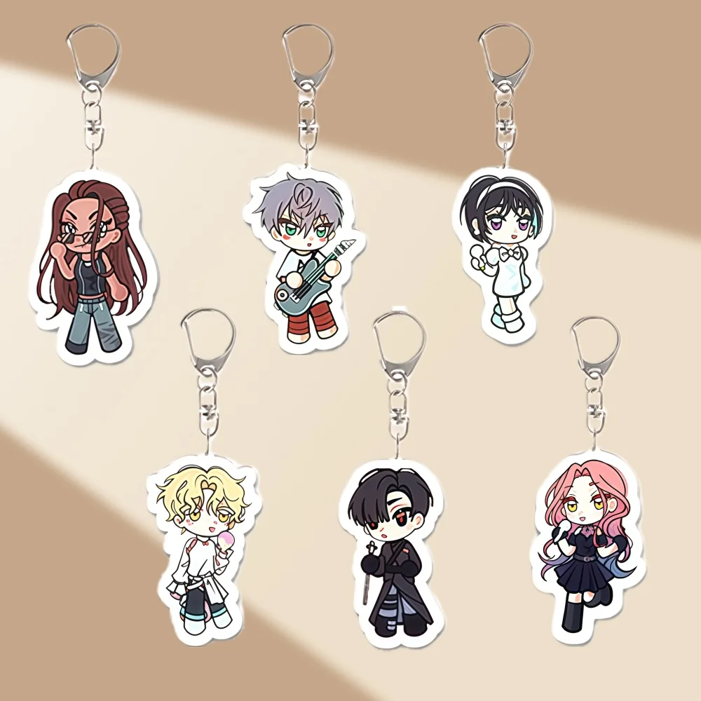 

For Alienstage Luka Lvan Till Mizi Hyuna Sua Acrylic Keychain Animation Peripheral Exquisite Pendant Anime Cute Ornament Gift