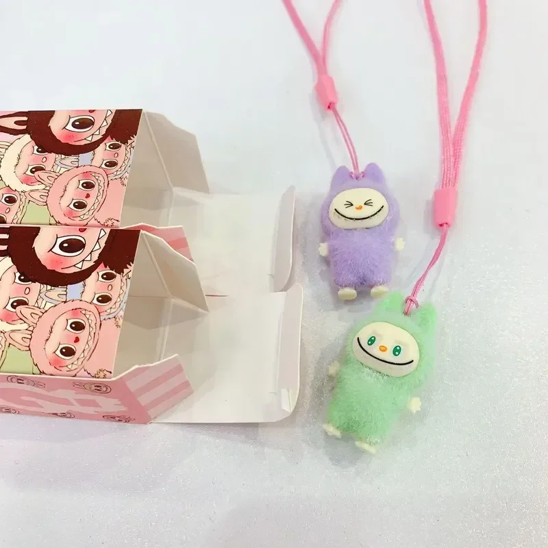 Cartoon Labubu Resin Plush Blind Box Pendant Backpack Accessories Desktop Cute Ornament Children'S Surprise Birthday Gifts