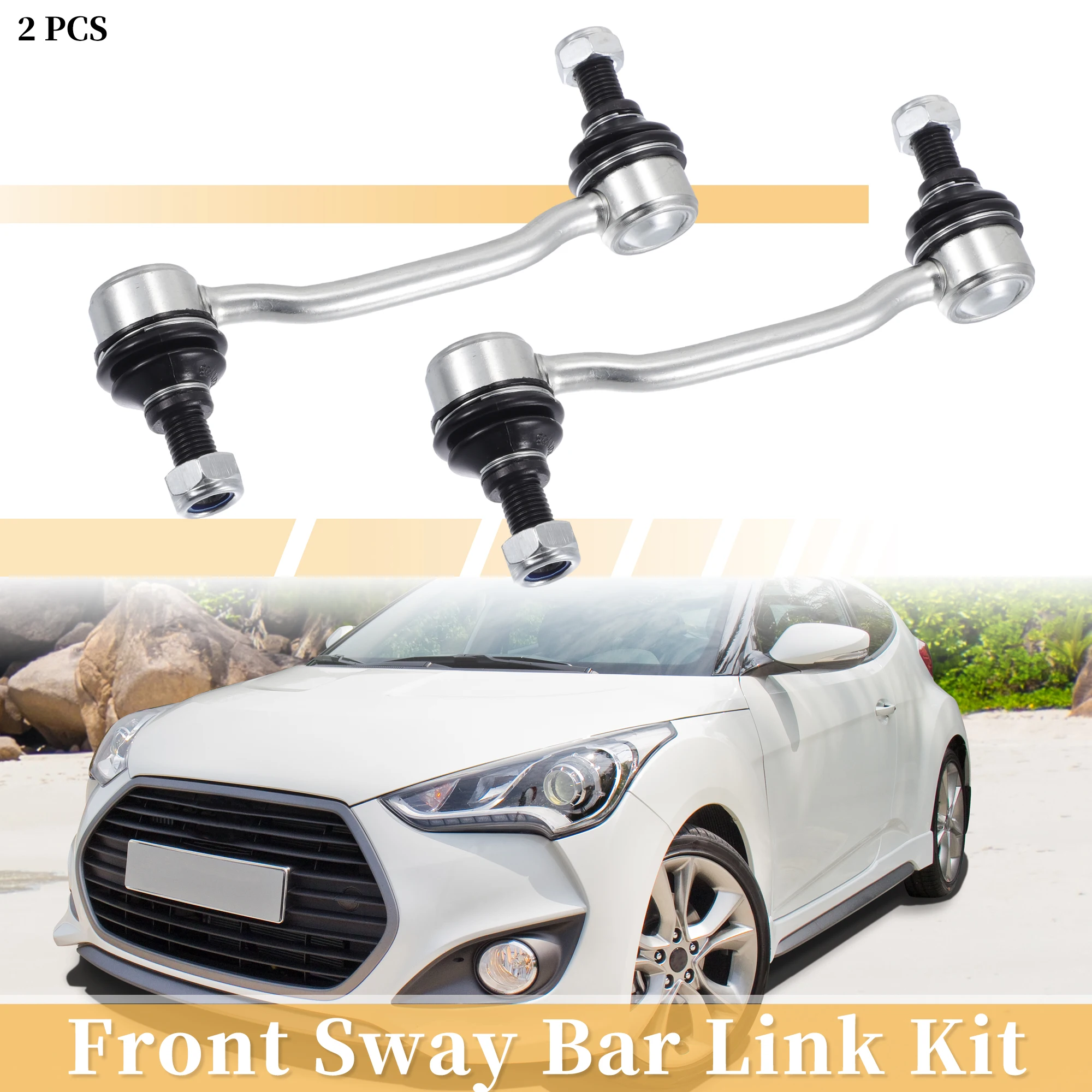 

UXCELL 2pcs Front Stabilizer Sway Bar Link for Hyundai Azera 2006-2011 for Kia Amanti