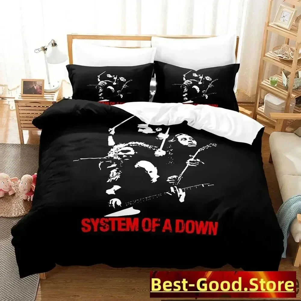 

3D Print System Of A Down Bedding Set Boys Girls Twin Queen King Size Duvet Cover Pillowcase Bed boys Adult Home Textileextile