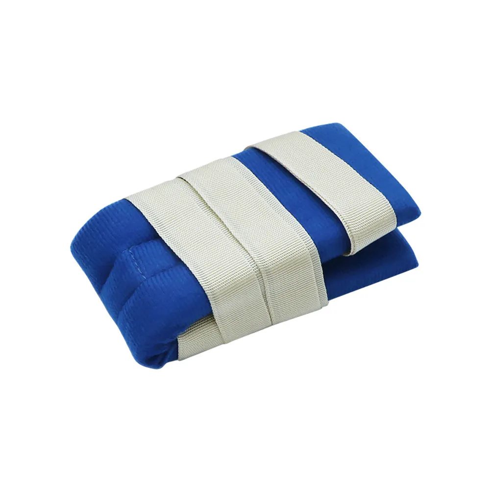1 Pair Restraint Belt Blue White Adjustable Length Arm Slings Leg Constraints Band For Hospital Bed Universal Fit Limb