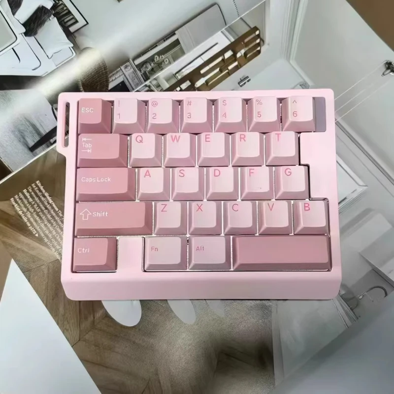 

Беспроводная Bluetooth-клавиатура HE30 с RGB-подсветкой, 2.4G, магнитными переключателями, три режима, для одной руки, игровая, механическая, подарки, DIY