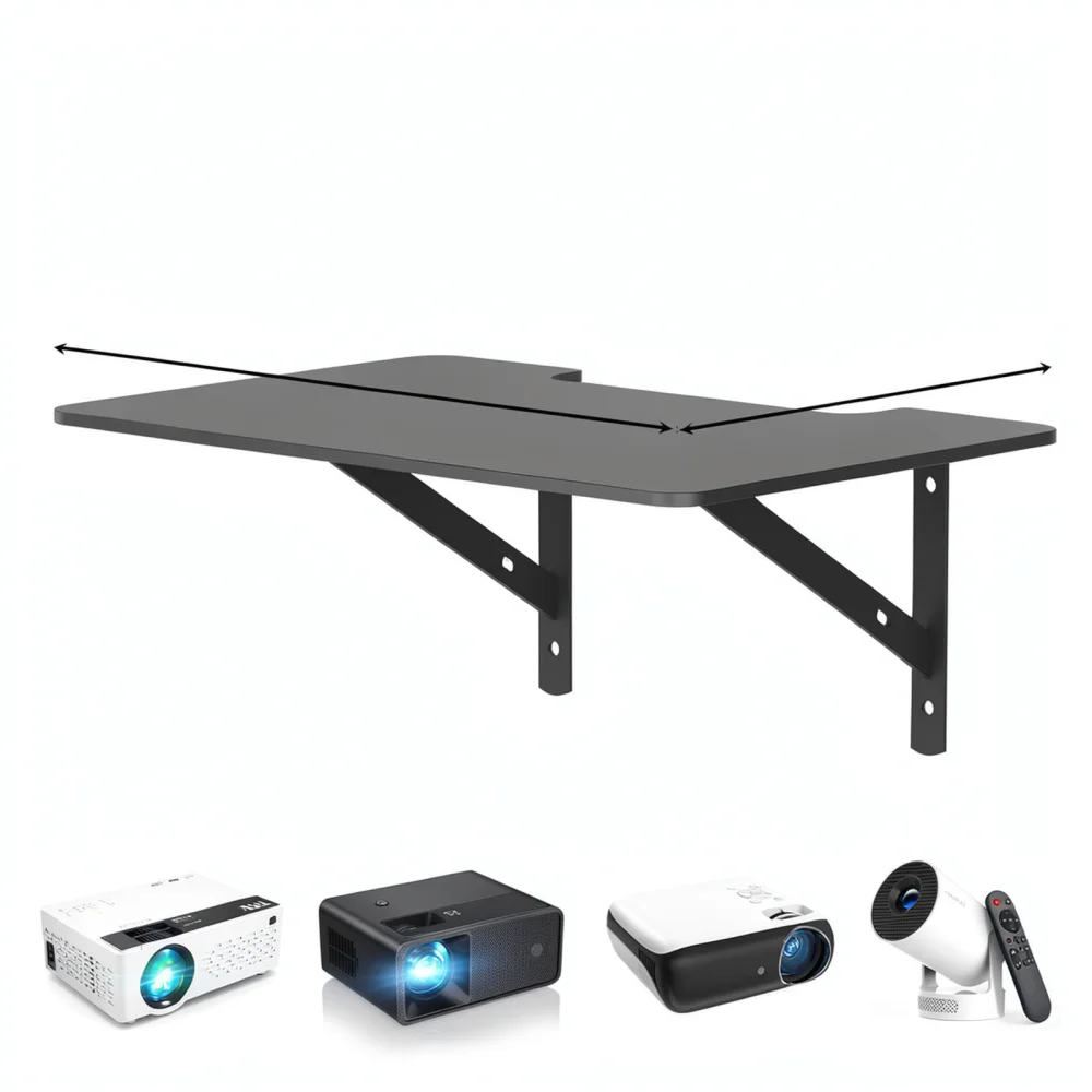Floating Wall Shelf Acrylic Storage Organizer Modern Display Holder For Projector Electronics Books Plants Home Decoration
