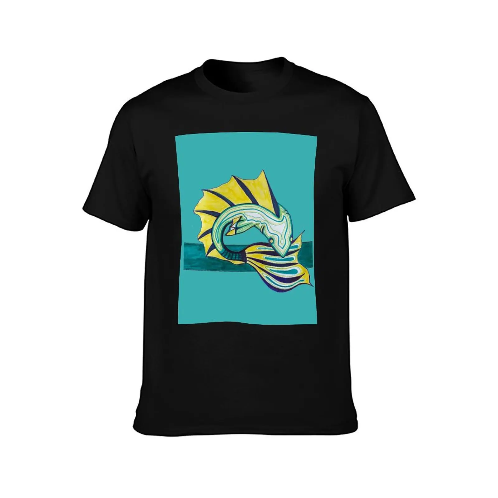 Fishy Fun T-Shirt Durable Work Wear T-Shirt