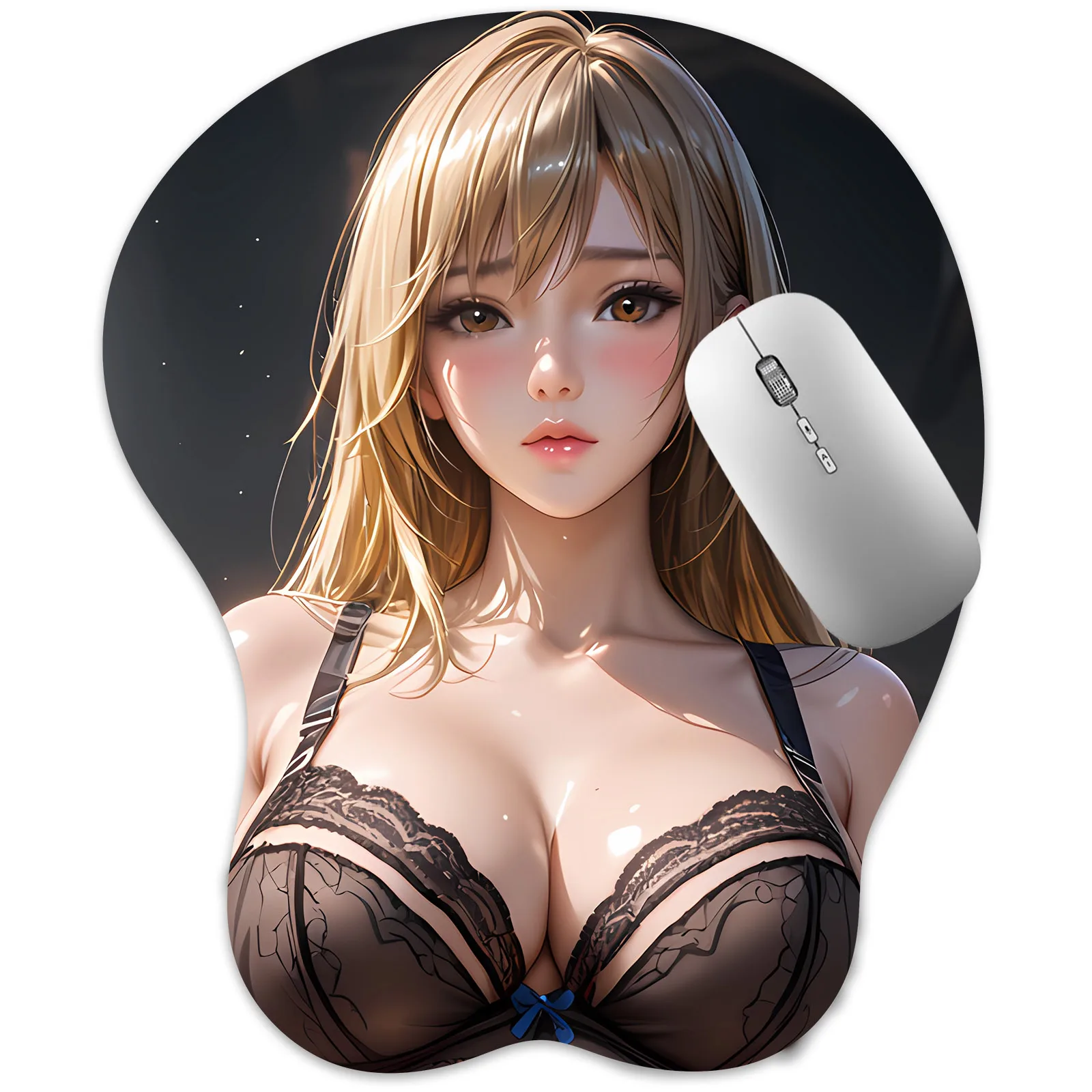 

НОВЫЙ 3D коврик для мыши Riko Ichinose аниме манга грудь игровая подставка для запястий коврик для мыши Boobpad