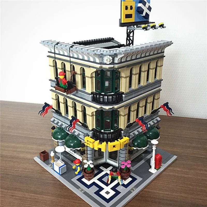 2182PCS Grand Emporium Modell Bausteine MOC 10211 Ziegel Spielzeug Für Kinder Weihnachten Geschenke