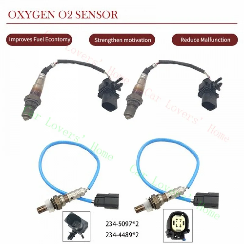 

A+ 4pcs Front&Down Oxygen Sensor O2 For Ford Flex Taurus 2011-2012 3.5L Non-Turbo