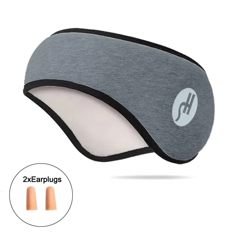 عازلة للصوت للأذنين للنوم للجنسين الأذن أدفأ الشتاء عصابة رأس تزلج الأذن إفشل سدادات عقال رباط شعر عيون حظر 2 في 1