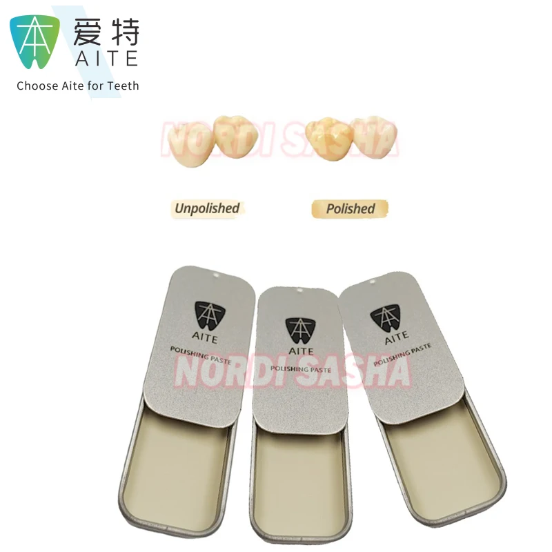 

5 г/10 г AITE стоматологическая алмазная полировальная паста для циркония/стеклокерамики, тонкая полировка, стоматологическая фарфоровая полировка зубов
