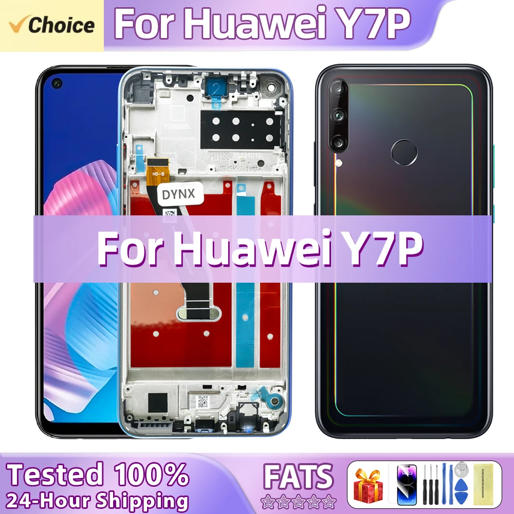 6.39\'\' Tested LCD Display Screen For Huawei Y7P 2020 LCD For Huawei ART-L28 ART-L29 LCD Screen Touch Digitizer Assembly