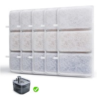 5PCS Replacement Filters Cat Water Fountain Filters for 74oz/2.2L Automatic Pet Water Fountain Cat Water Dispenser