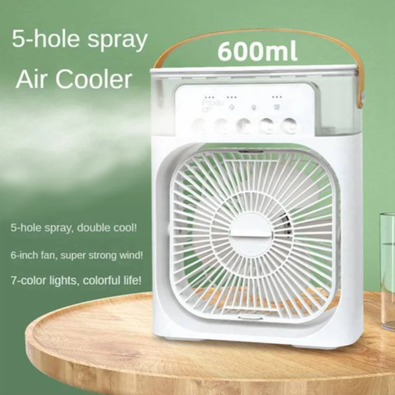 Humidifier Cooler Fan 3 Gear Air Conditioner Cooler Portable USB Chargeable Desktop Spray Fans For Office Dormitory Room Cooling view 2