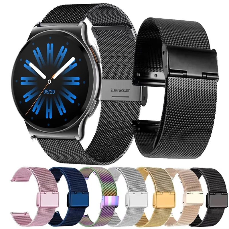 22mm Milanese Loop Armband für HAYLOU Solar Lite 2 Smartwatch, für HAYLOU Watch 3 4 4S/RS5 R8 S8 S6/Solar 5/Solar Lite Metall-Mesh-Armband