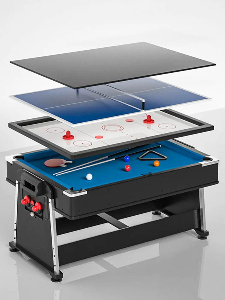 

4-In-1 Multifunctional Pool Table Household Table Small Black 8 Table American