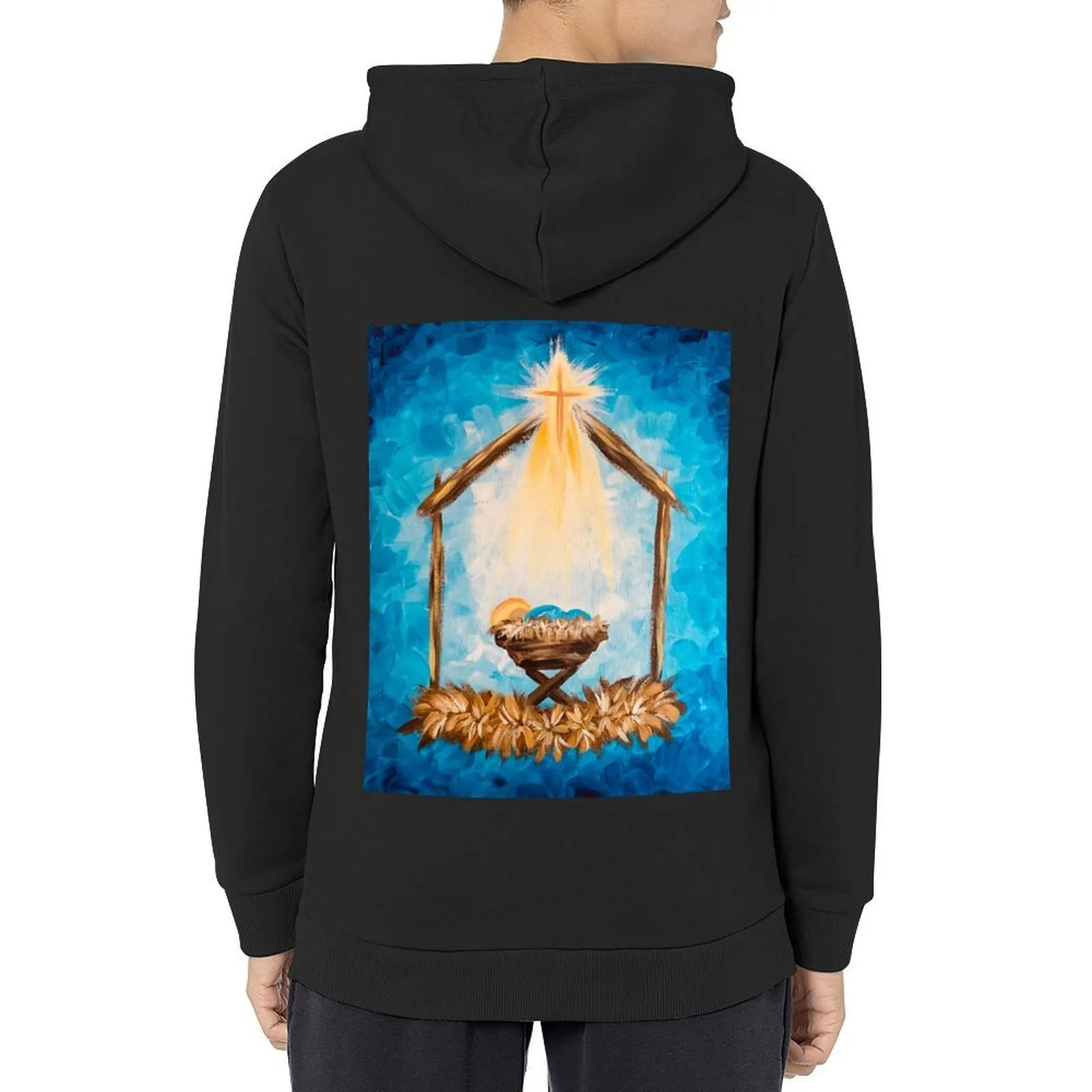 

Rustic Nativity Scene Hoodie autumn jacket men clothes for men korean style clothes men clothes designer hoodies