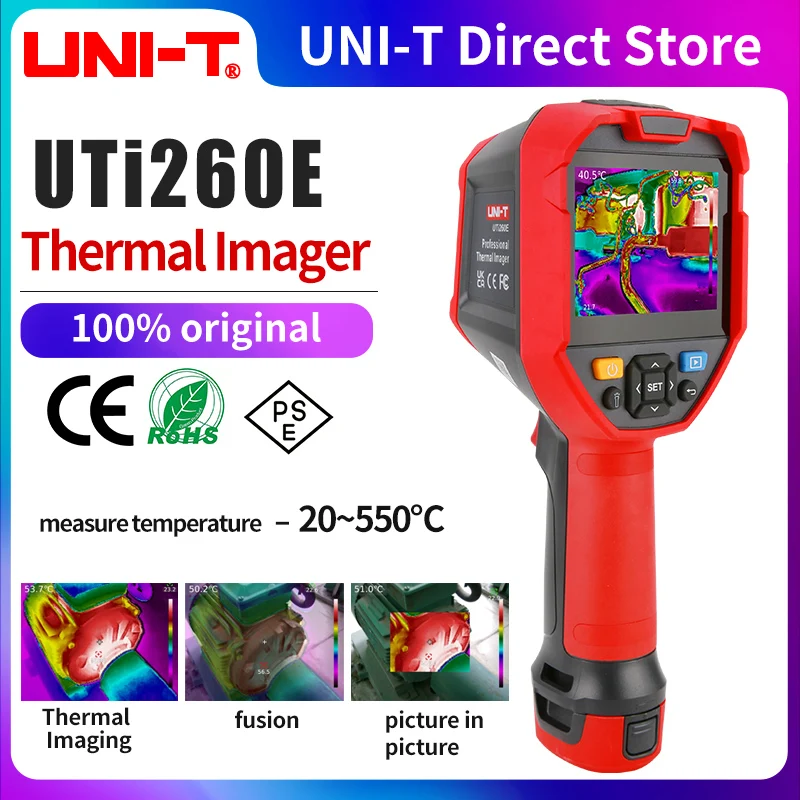 UTi320E UNI-T ตรวจจับความร้อนใต้พื้นด้วยวงจร PCB ความละเอียดสูงจับภาพอินฟราเรดความละเอียดสูง