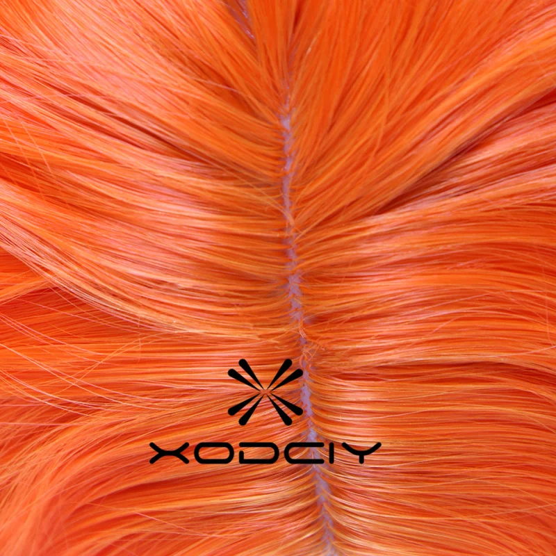Mad Hatter Cosplay Wig Alice's Adventures in Wonderland Curly Short Orange Heat Resistant Synthetic Hair Wigs + Wig Cap
