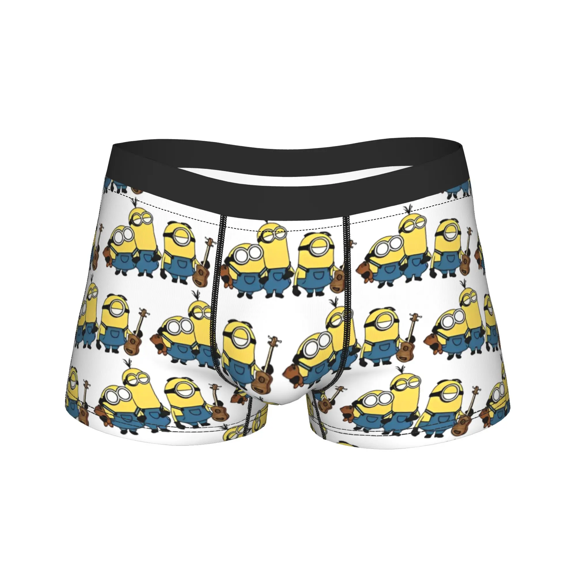 M-Minioned Boxer Brief friends Underwear Trenky Men Soft Trend Trunk Printed Plus Size Panties