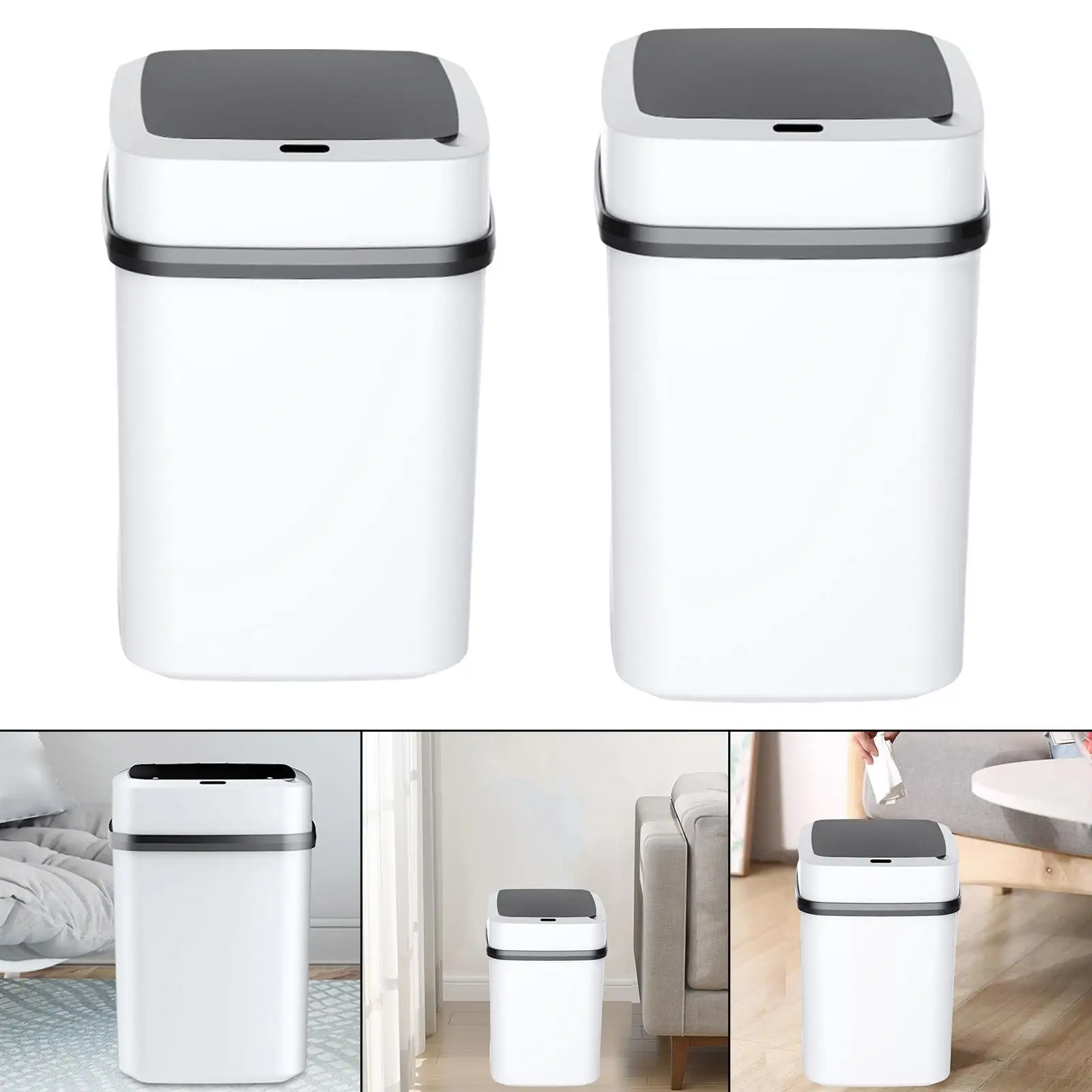 Automatic Touchless Garbage Bin Trash Can Waste Basket for