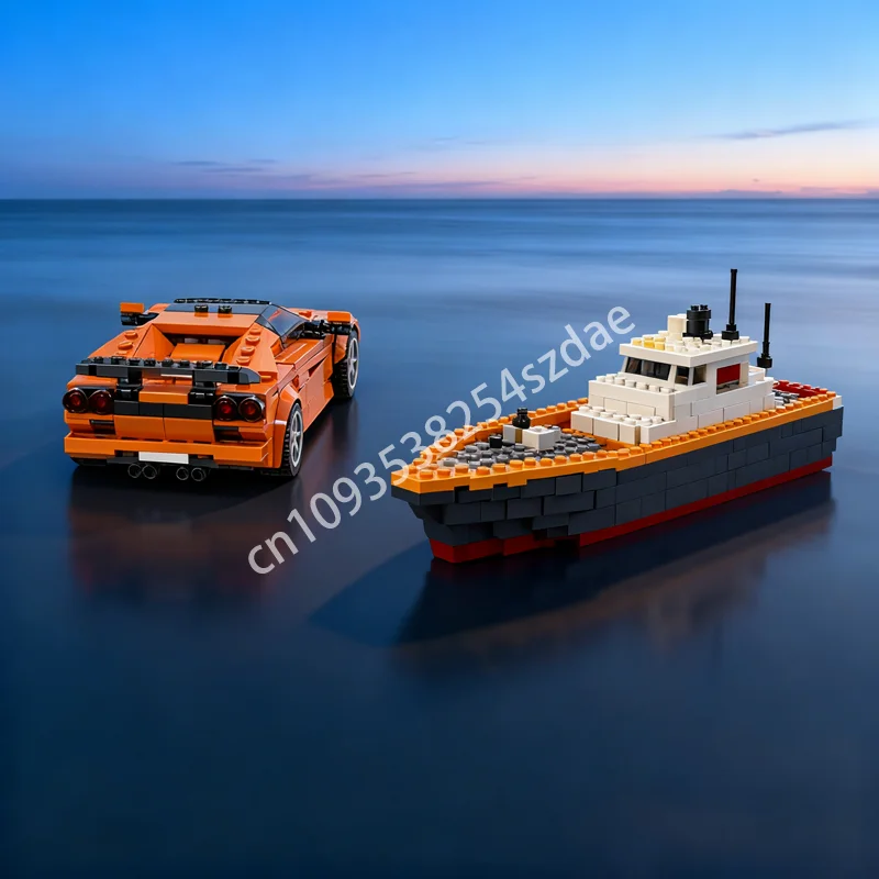 

298pcs MOC Lamborghiniesed DIablo GT R Model Building Blocks Architecture Assemble DIY Idea Christmas Gift Education Toy Kids