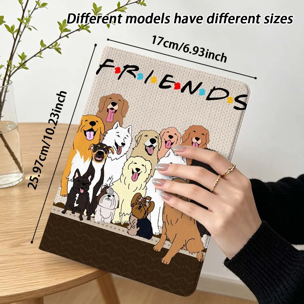 Cartoon Dog  Friends Pen Tray For Lenovo Xiaoxin Pad Pro Tab P12 P11 11 13 11.2 11.5 10.6 inch K11 Plus Tablet Case - view 4