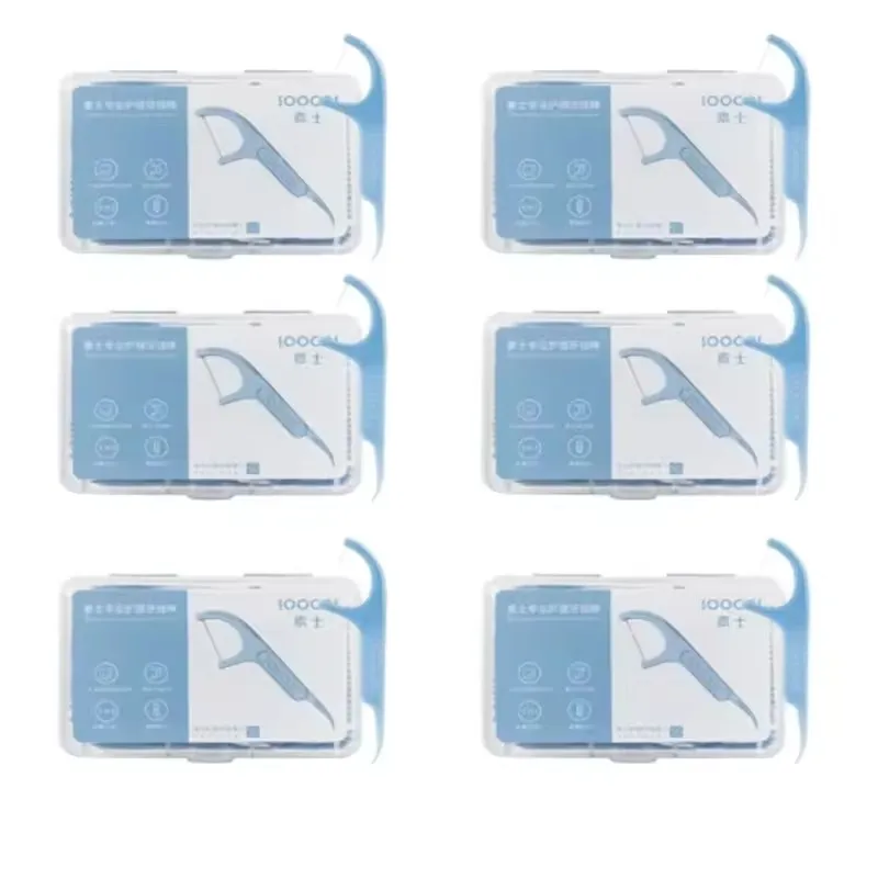 SOOCAS Dental Floss Pick Teeth Tooth Toothpicks Stick Oral Care Ergonomic Design FDA Testing Food Grade 50pc/Box