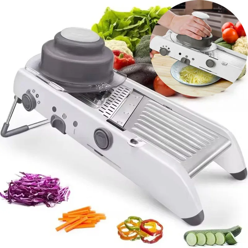 

Multi-function Adjustable Slicer Vegetable Chopper Grater Potato Shredder Professional Cutter Tomato Onion Carrot Kitchen Gadget